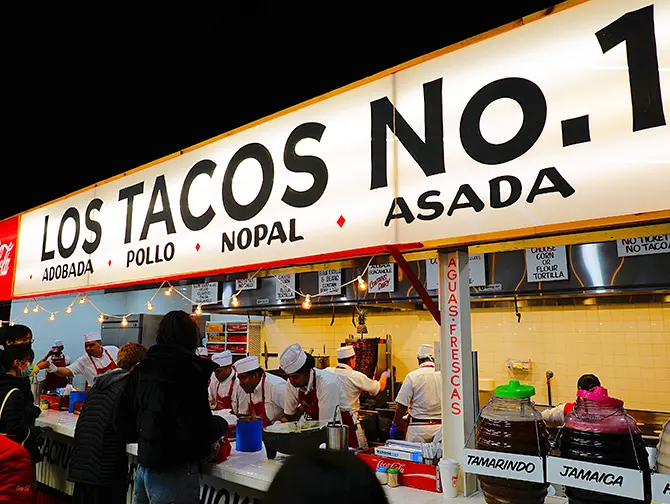 Den b&auml;sta mexicansk mat i New York - Los Tacos No 1